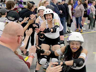 The home team lost both bouts, but they were all smiles.