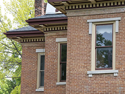 Windows and walls.