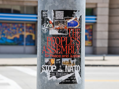 Not everyone is looking forward to the NATO Assembly.  A protest is planned for next week.  I`m staying away.