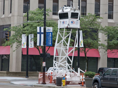 Surveillance towers on every corner.  That`s not creepy.