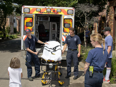 The closest I ever want to get to an ambulance ride.