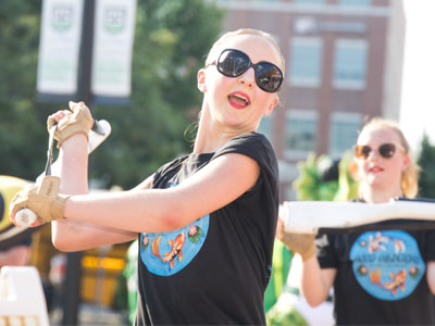 Normally when I take pictures of color guard, it isn`t 90 degrees.  I switched the camera out of Automatic mode.