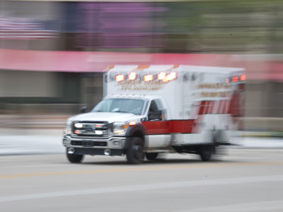 It`s always interesting to see how many drivers ignore the bright lights and screaming siren of the ambulance.