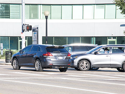 Drivers often do stupid things at this intersection (see April 28, 2022).  Unfortunately, I had to walk across it. Drivers often do stupid things at this intersection (see April 28, 2022).  Unfortunately, I had to walk across it.