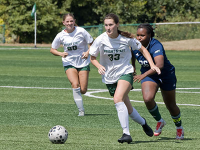 She`s just about the score the winning goal . . .  She`s just about the score the winning goal . . .