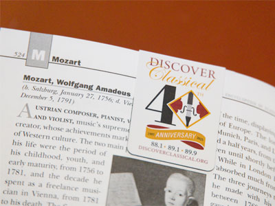 If you give money to my radio station, you can get a nifty magnetic bookmark. If you give money to my radio station, you can get a nifty magnetic bookmark.