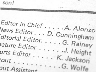 In high school, the boy became a journalist. In high school, the boy became a journalist.