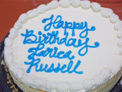 It`s an inside joke.  Lerica Russell doesn`t exist. It`s an inside joke.  Lerica Russell doesn`t exist.