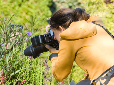Another photographer and I politely took turns shooting pictures of a butterfly.