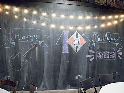 Tonight we had a 40th birthday party.