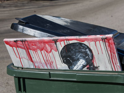 Artwork in the trash (see November 14 above).