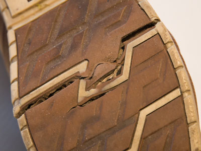 I wore these shoes yesterday, and then I looked down.