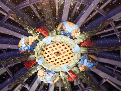 Yes, it snows inside the Arcade during Holly Days.