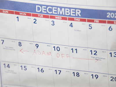 A week`s vacation goes by quickly -- and slowly.