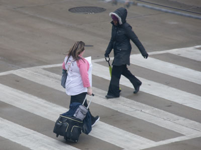 Children laughing, people passing, meeting smile after smile. RAY EVANS