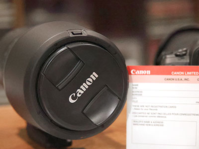 Not yet ready to take the new lens outside.