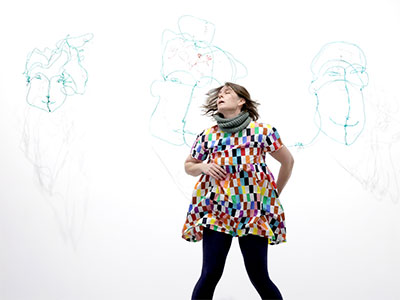 They created a dance performance in response to artwork by Lori Park.