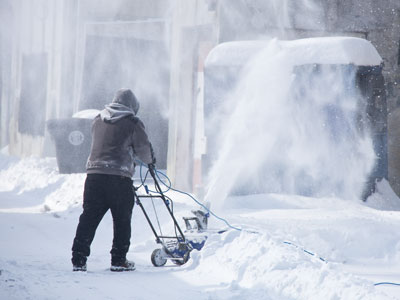 Man versus nature, and nature is winning.