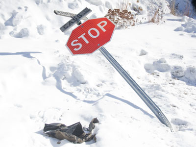 Snowplows don`t stop.