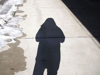 I stayed in the sun as much as possible.