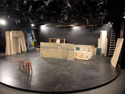 Lots of people get to see the Loft Theatre stage . . . 
