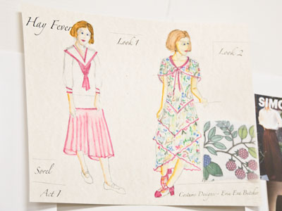 I will see these costumes in `Hay Fever,` the next production of the Human Race Theatre Company . . . 