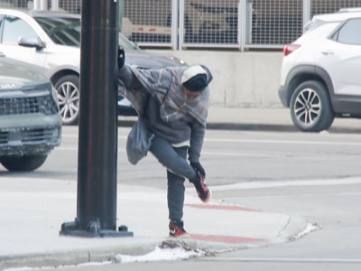 A Degas sculpture on North Main Street.