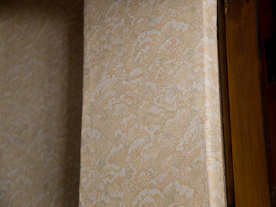 I`ve been through the Dunbar House countless times, but today I noticed there was wallpaper inside the closets.