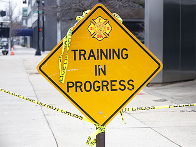 This training was supposed to include emergency vehicles and mock victims, but I saw none of that.