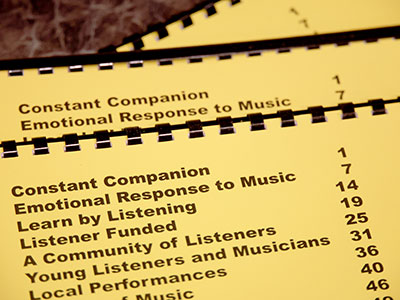 Pledge drive hasn`t started, but we`re getting ready.