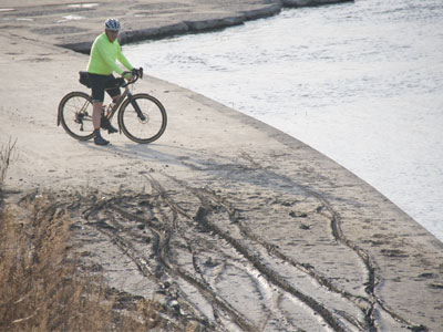 He looked at all of that mud and went a different way.