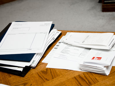 Death (left) and taxes (right).