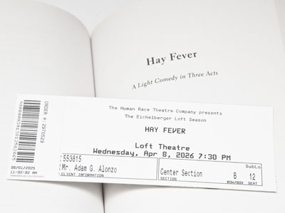 Concerts and plays rarely take me by surprise.