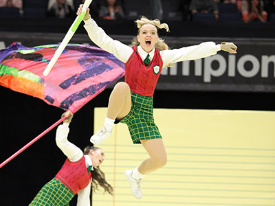 I`m glad that many years ago (see March 6, 2005) I was introduced to color guard, the sport of the arts.