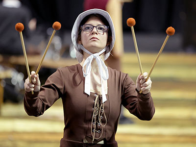 Olentangy Liberty High School traveled 79 miles to perform in Dayton.