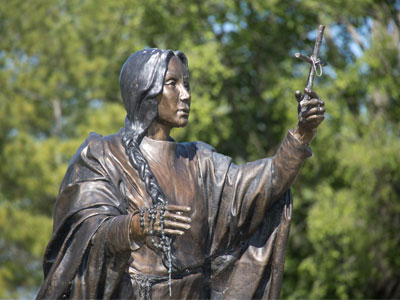 Thinking of the relentless passage of time, it seemed appropriate to visit Saint Kateri (see November 4, 2021).