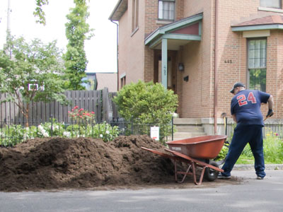 I don`t own a house, so I`ll never have to deal with a giant mound of mulch at the curb.